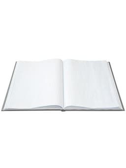 Книга учета А4, 192 листа, клетка, 200×290 мм, бумвинил, синий, блок офсетный