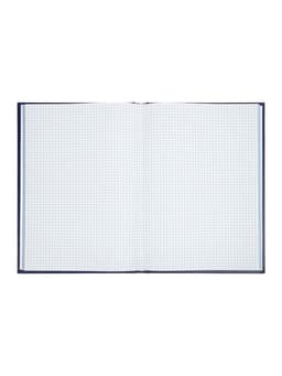 Книга учета А4, 192 листа, клетка, 200×290 мм, бумвинил, синий, блок офсетный