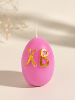 Свеча пасхальная «Яйцо ХВ», 45×45×62 мм, МИКС