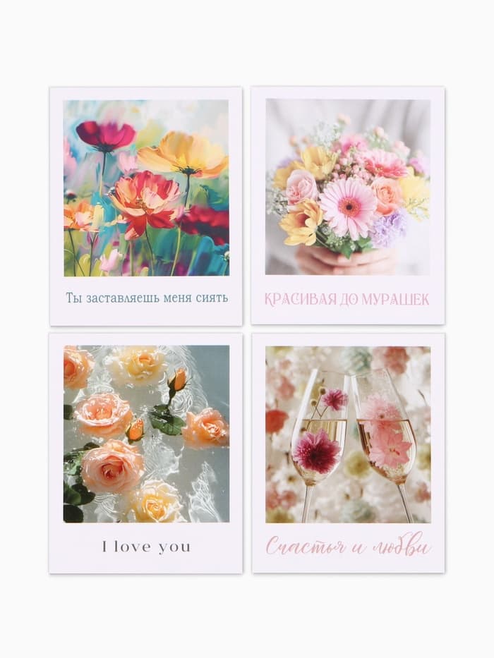 Открытки мини «Красота», набор 35 шт., 8×9.5 см