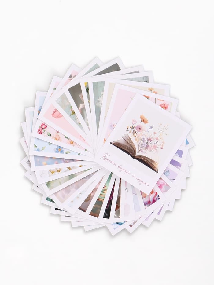 Открытки мини «Красота», набор 35 шт., 8×9.5 см