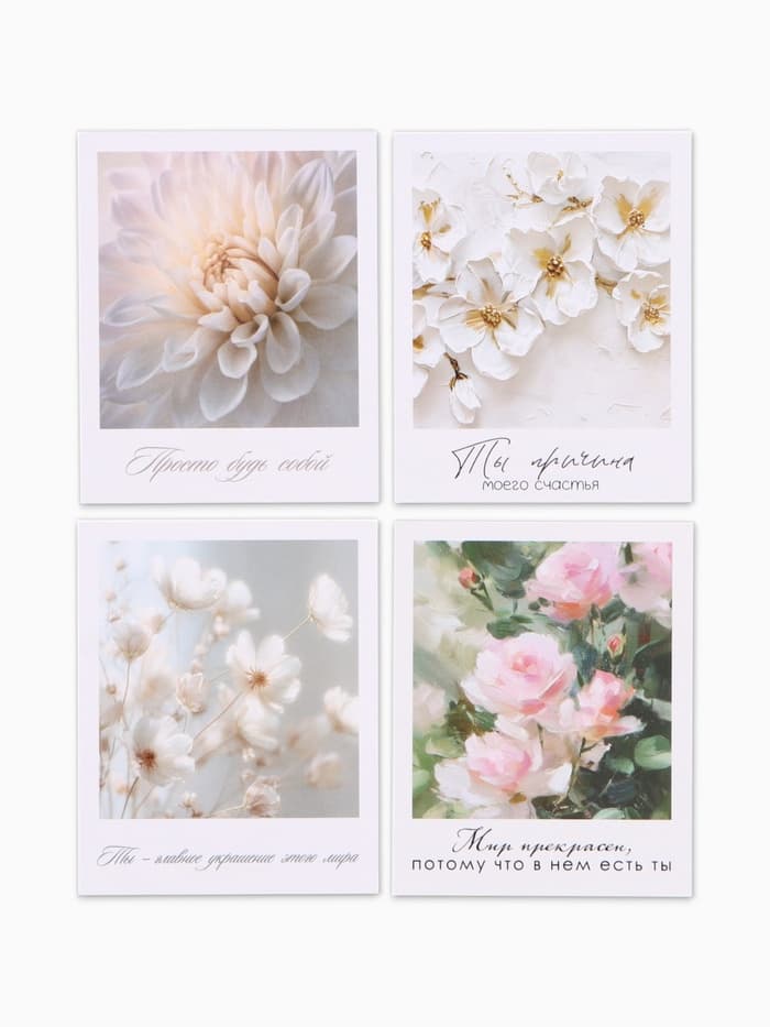 Открытки мини «Красота», набор 35 шт., 8×9.5 см