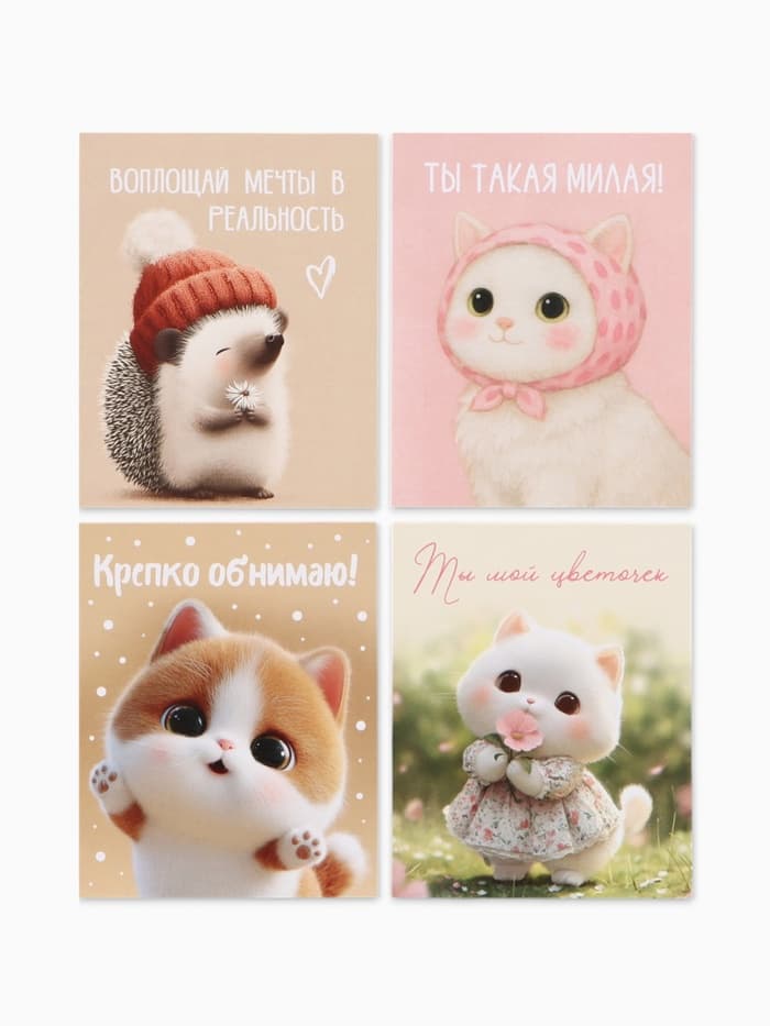 Открытки мини «Малышам», набор 35 шт., 8×9.5 см