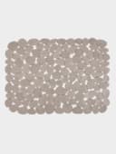 Коврик для раковины Доляна «Галька», 30×40 см, прозрачный, серо-коричневый