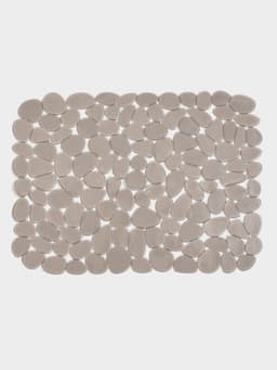 Коврик для раковины Доляна «Галька», 30×40 см, прозрачный, серо-коричневый