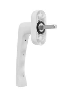 Ручка для окон ПВХ ТУНДРА, пластиковая, 32 мм, белая, набор 2 шт.