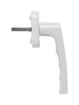 Ручка для окон ПВХ ТУНДРА, пластиковая, 32 мм, белая, набор 2 шт.