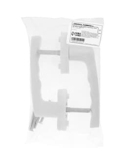 Ручка для окон ПВХ ТУНДРА, пластиковая, 32 мм, белая, набор 2 шт.