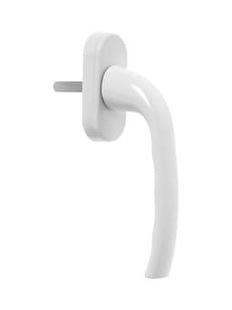 Ручка для окон ПВХ ТУНДРА, алюминий и пластик, 32 мм, белая, набор 2 шт.