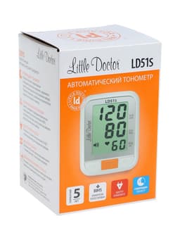 Тонометр Little Doctor LD 51S, автомат, голосовое сопровождение, манжета 25-36 см, с адаптером
