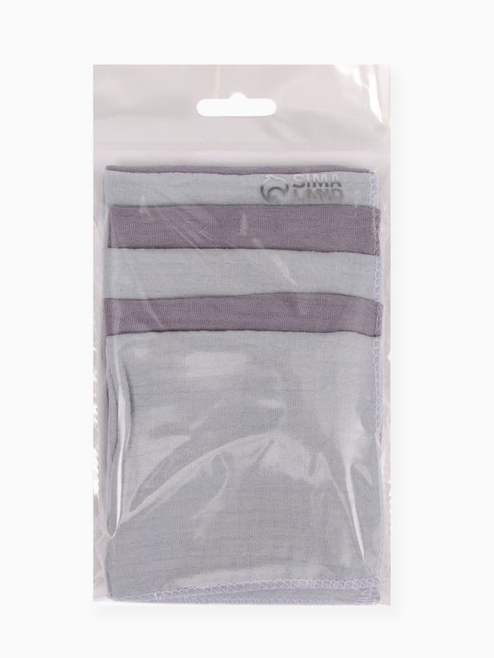 Платки носовые детские «Крошка Я» Deep grey, 20×20 см, набор 6 шт., муслин, 100 % хлопок, серые