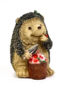 Садовая фигура из полистоуна «Ёжик с цветочным горшком», 20×17×26 см