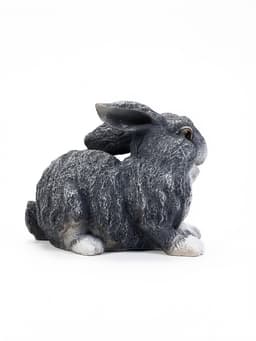 Садовая фигура из полистоуна «Заяц-почесун», 28×14×21 см