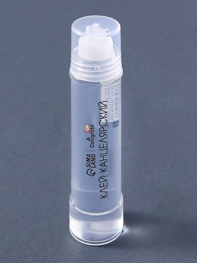 Клей канцелярский, набор, 2 штуки, с силиконовым аппликатором