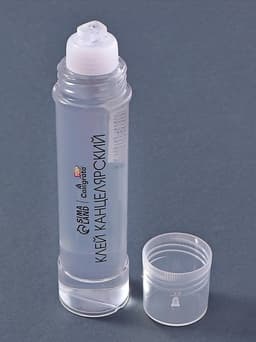 Клей канцелярский, набор, 2 штуки, с силиконовым аппликатором