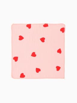 Платки носовые детские «Крошка Я» Pink Heart, 20×20 см, набор 6 шт., муслин, 100 % хлопок, розовые