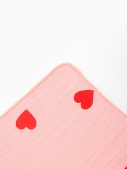 Платки носовые детские «Крошка Я» Pink Heart, 20×20 см, набор 6 шт., муслин, 100 % хлопок, розовые