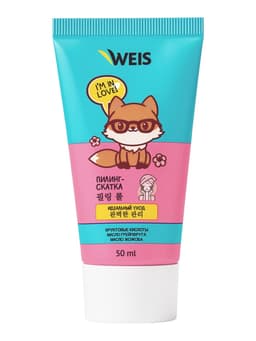 Пилинг‑скатка для лица WEIS, с фруктовыми кислотами, 50 мл