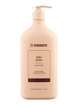 Гель-бальзам для мытья посуды SYNERGETIC базилик и свежая мята, 750 мл
