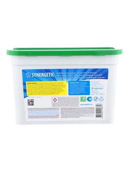 Капсулы для стирки белья универсальные SYNERGETIC бескрайний океан, 18 шт.