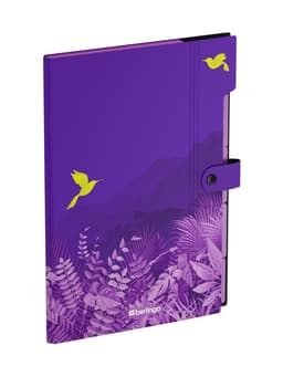 Папка А4 Flower Art, 5 отделений, 600 мкм, на кнопке, с рисунком