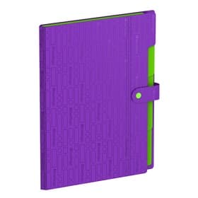 Папка А4 Your Way, 5 отделений, 600 мкм, на кнопке, фиолетовая