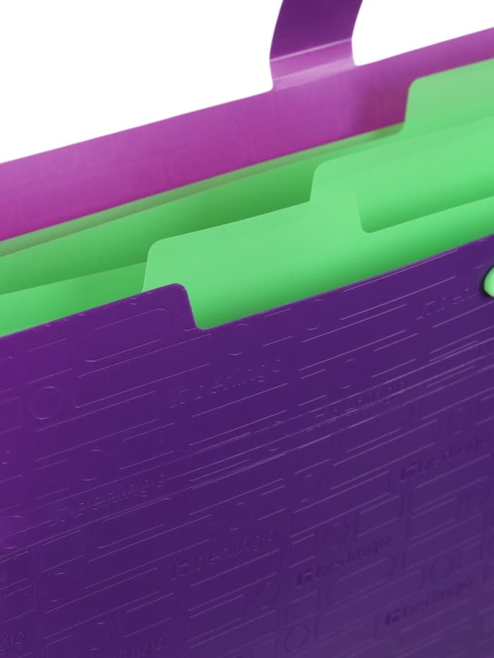 Папка А4 Your Way, 5 отделений, 600 мкм, на кнопке, фиолетовая