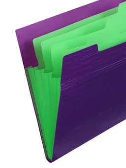 Папка А4 Your Way, 5 отделений, 600 мкм, на кнопке, фиолетовая