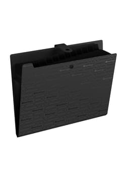 Папка А4 Your Way, 12 отделений, 600 мкм, на кнопке, чёрная