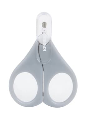 Ножницы маникюрные, детские, с защитным колпачком, серые