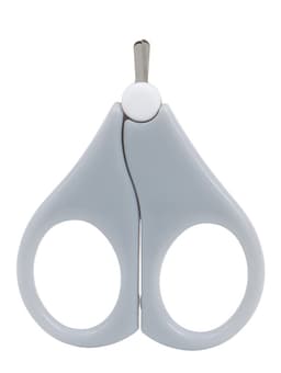 Ножницы маникюрные, детские, с защитным колпачком, серые