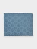 Коврик для сушки посуды «Цветы», 50×38 см, синий