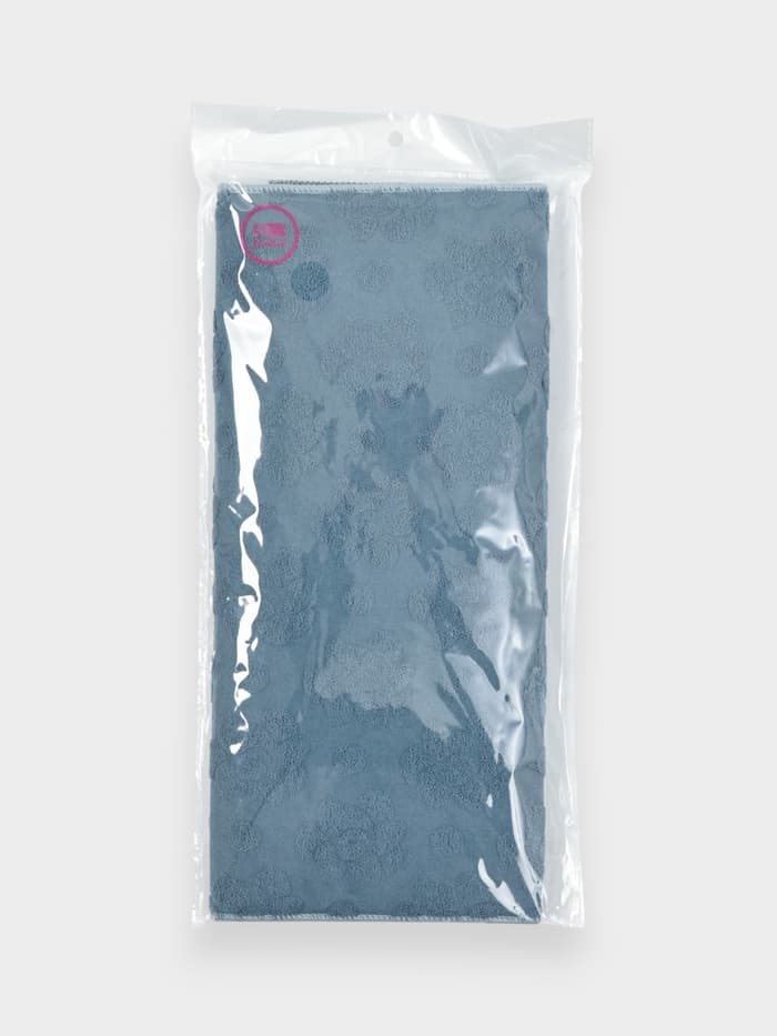 Коврик для сушки посуды «Цветы», 50×38 см, синий