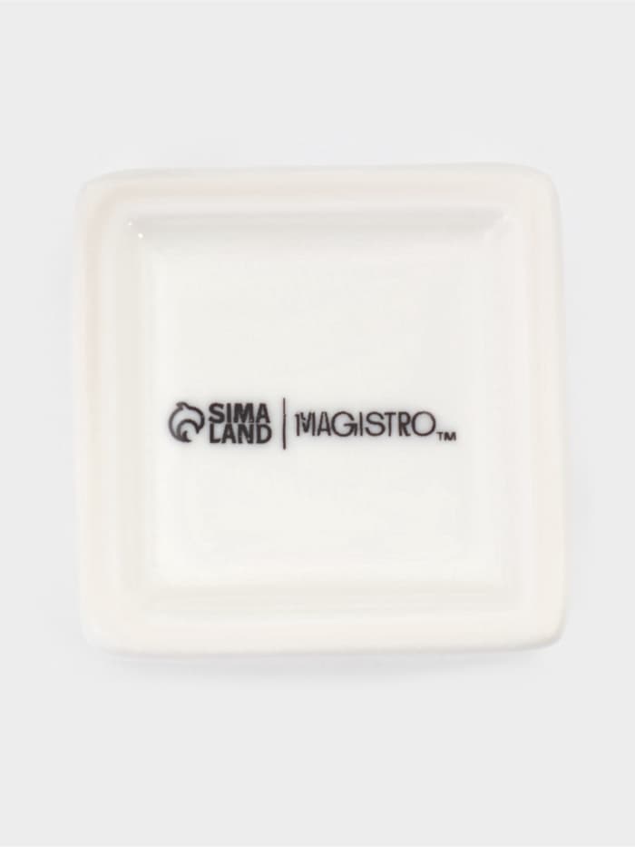 Подставка для зубочисток Magistro «Бланш». 4×5 см, фарфор, белая