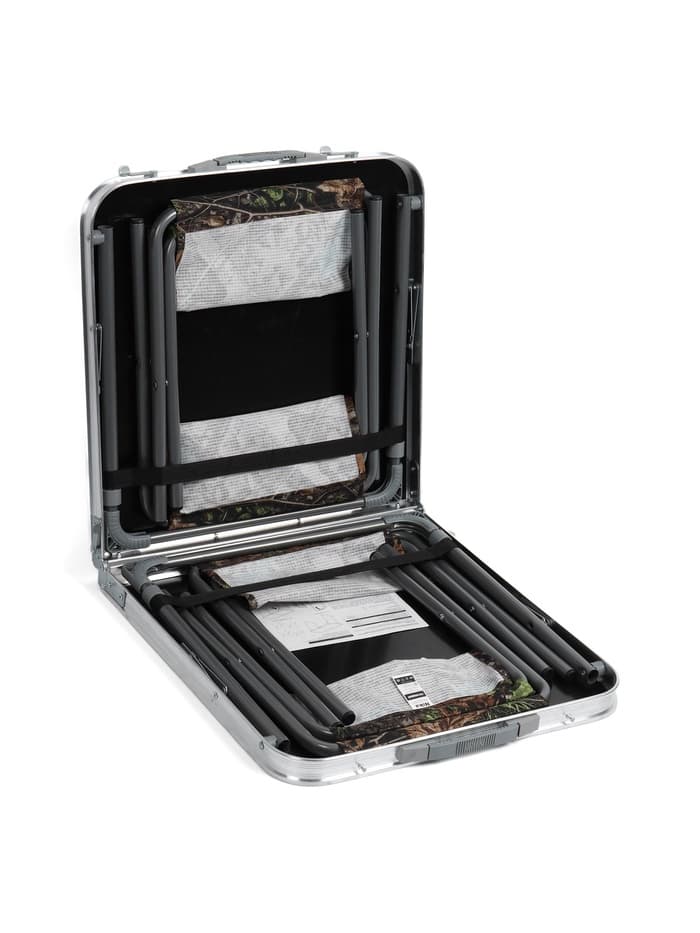 Набор складной мебели: стол, 4 стула, 102×50×44.5/61 см, чёрный, с дубовыми листьями