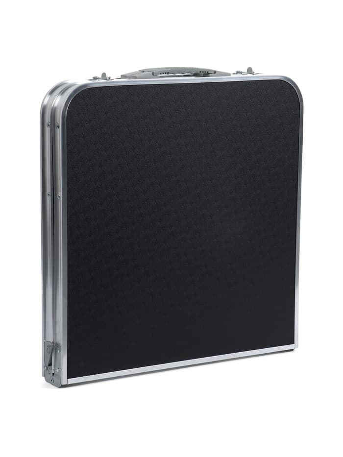 Набор складной мебели: стол, 4 стула, 102×50×44.5/61 см, чёрный, с дубовыми листьями