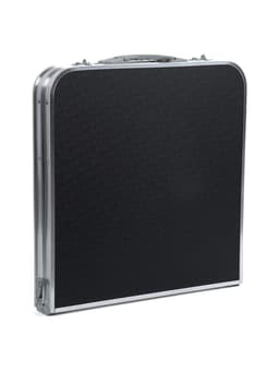 Набор складной мебели: стол, 4 стула, 102×50×44.5/61 см, чёрный, с дубовыми листьями