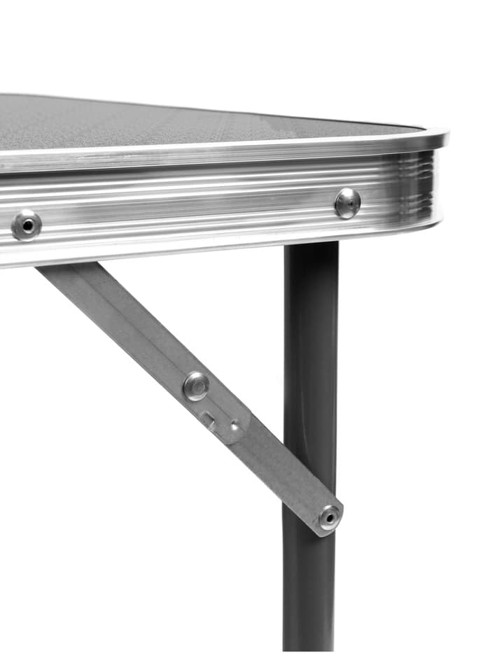 Набор складной мебели: стол, 4 стула, 102×50×44.5/61 см, чёрный, с дубовыми листьями