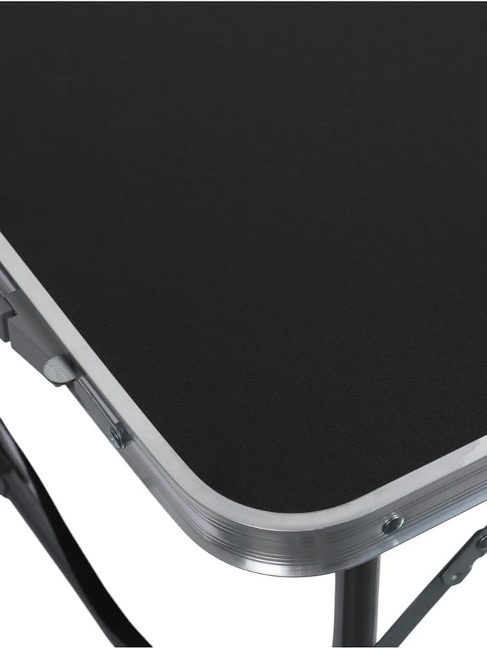 Набор складной мебели: стол, 4 стула, 102×50×44.5/61 см, чёрный, с дубовыми листьями