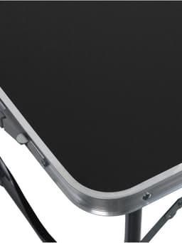 Набор складной мебели: стол, 4 стула, 102×50×44.5/61 см, чёрный, с дубовыми листьями