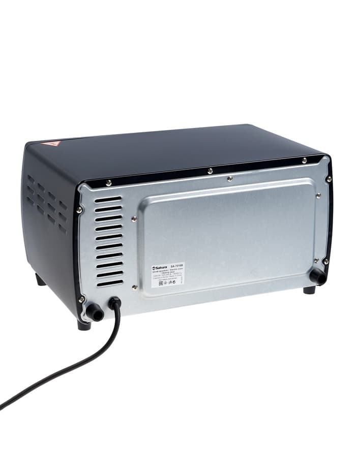 Мини печь Sakura SA-7018B, 1000 Вт, 10 л, 100-250 С, чёрная