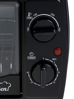 Мини печь Sakura SA-7018B, 1000 Вт, 10 л, 100-250 С, чёрная