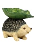 Садовая фигура из полистоуна «Ёжик с листом», 21×13×16 см