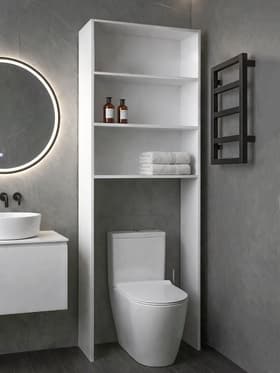 Стеллаж открытый для ванной комнаты «Клик Мебель. Пронто», 660×230×1850 мм, цвет белый