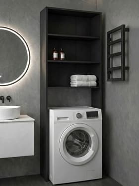 Стеллаж открытый для ванной комнаты «Клик Мебель. Пронто», 660×230×1850 мм, цвет графит