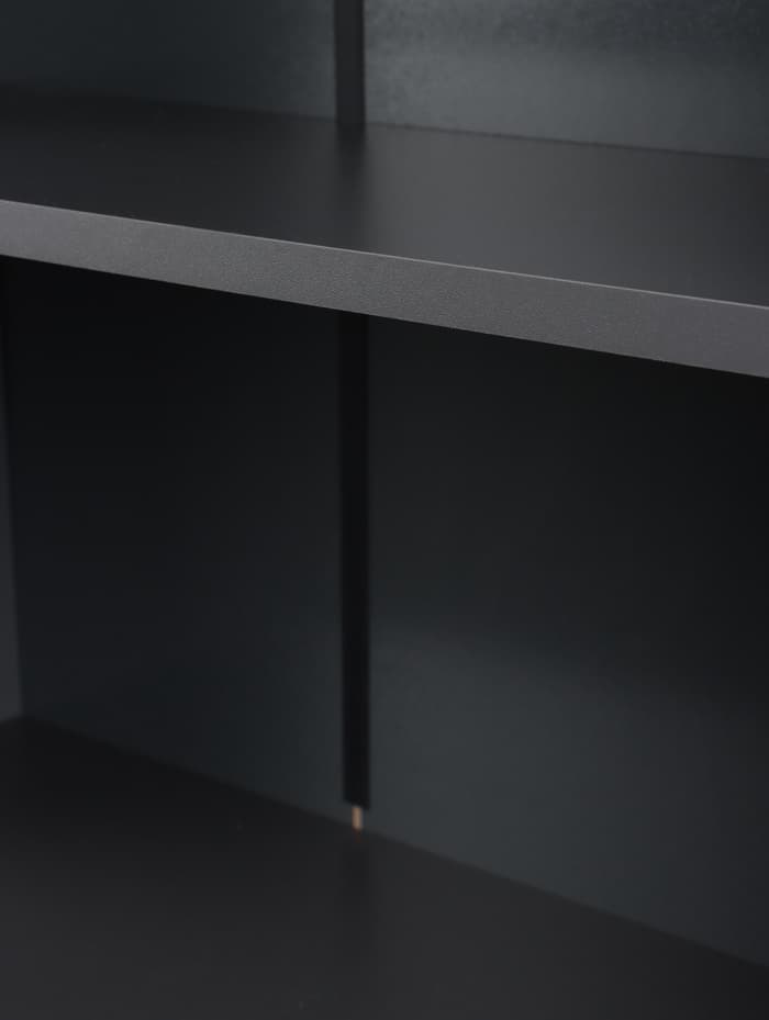 Стеллаж открытый для ванной комнаты «Клик Мебель. Пронто», 660×230×1850 мм, цвет графит