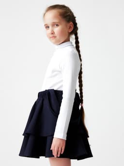 Водолазка детская MINAKU, белая, рост 122 см