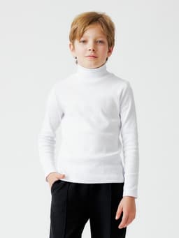 Водолазка детская MINAKU, белая, рост 128 см