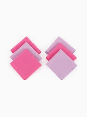 Платки носовые детские «Крошка Я. Лиловый персик», 20×20 см - 6 шт., муслин, 100 % хлопок