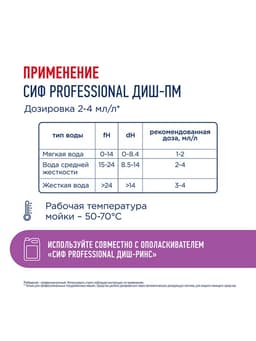 Средство для посудомоечных машин «СИФ» профессиональное, щелочной концентрат, 5 л